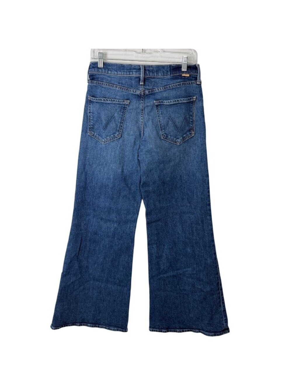 Mother Women Size 29 Jeans Tomcat Roller Skimp Wide-Leg Perfectly Imperfect Blue - Picture 3 of 11